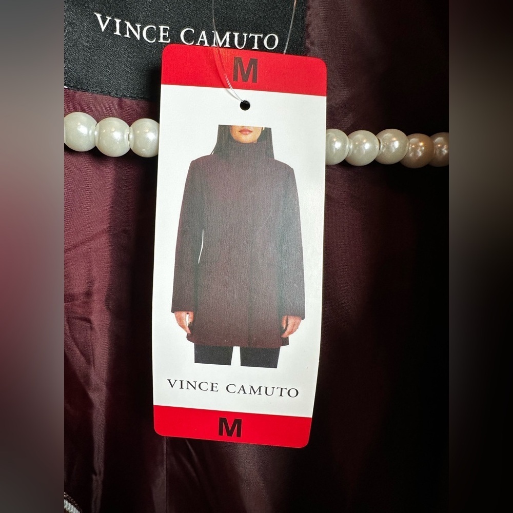 Vince Camuto Women's Burgundy Trench Coat - Picture 2 of 7